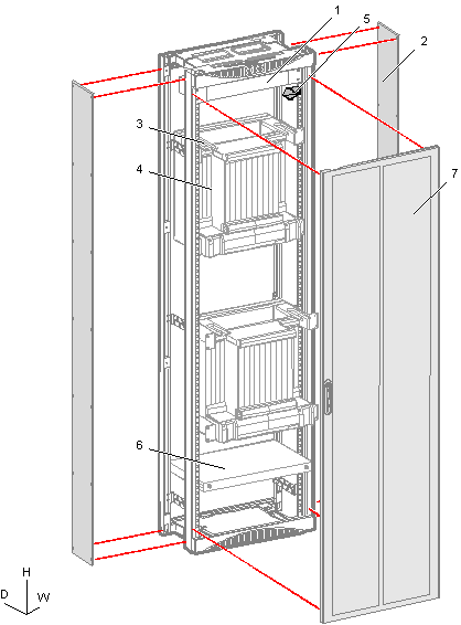 華為OSN2500,OptiX OSN2500設(shè)備結(jié)構(gòu)(圖1)